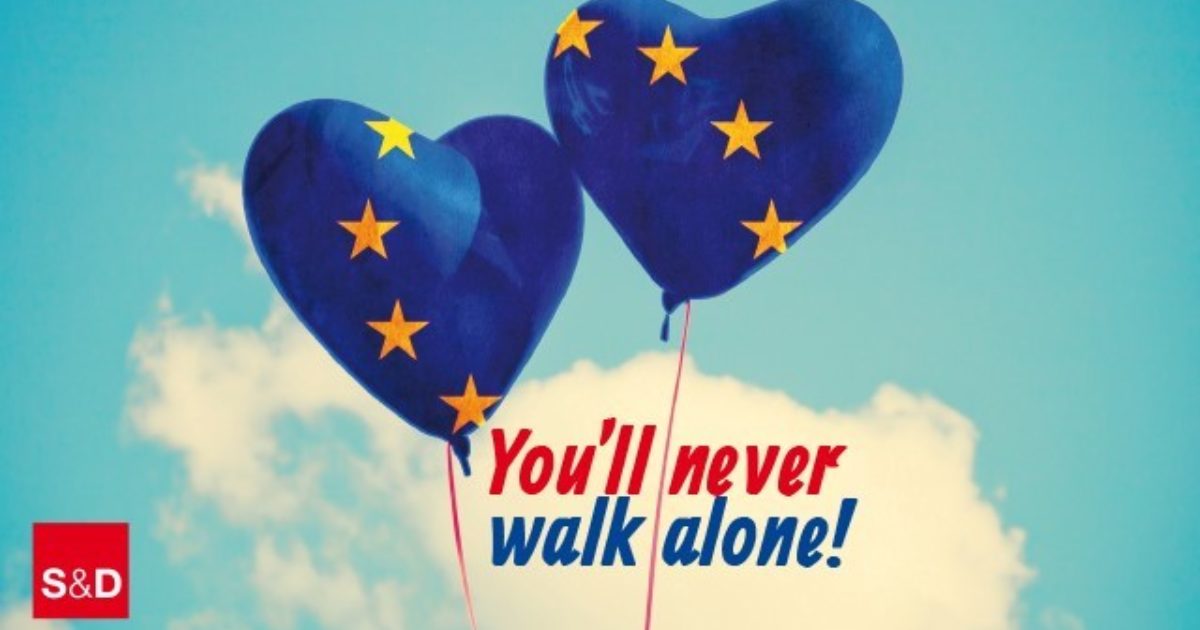 You Ll Never Walk Alone Mit Hoffnung Im Herzen Fur Ein Solidarisches Europa Bernd Lange Mdep